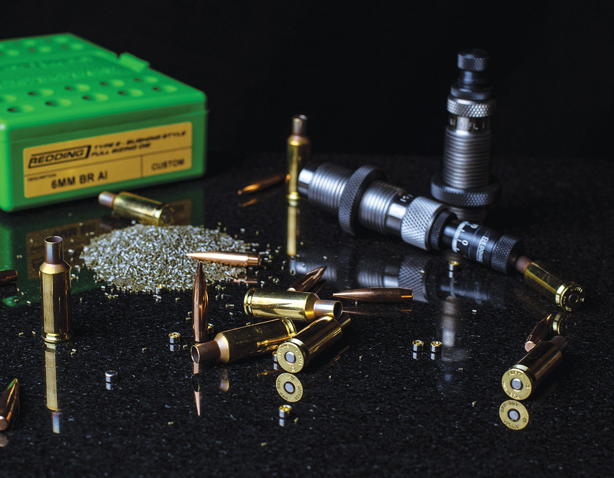 Premium components from Alpha Munitions, CCI, Berger and Vihtavuori, assembled by premium Redding dies, make the brass to bang precision journey for the 6mm BRA an easy venture.